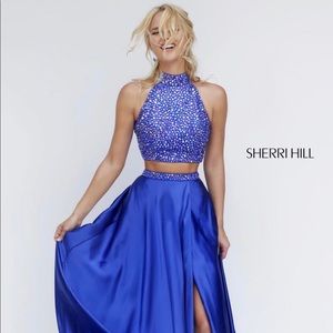 Sherri Hill Royal Blue Prom Dress